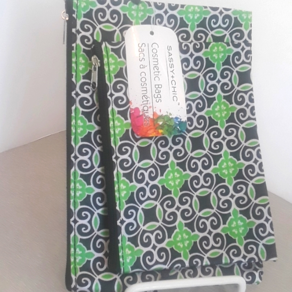Sassy + Chic Cosmetic Bags-2pcs.